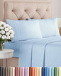 King Size 4 Piece Sheet Set - Comfy Breathable & Cooling Bed Sheets Set - Hotel Luxury Bedding for Women, Men, Kids, Teens, Boys & Girls - Deep Pockets, Soft and Wrinkle Free - Oeko-Tex - Light Blue