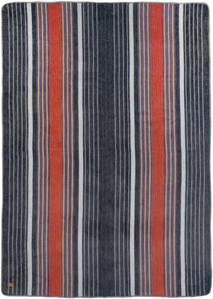 QISU Alpaca Wool Blanket Throw | Large, Beautiful, Warm, Variegated | 85 x 65 inches | Ultra-Soft, Hypoallergenic and Breathable | Non-Itchy or Scratchy Fabric (Grey Autumns)