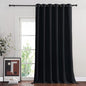 NICETOWN Blackout Curtain for Sliding Glass Door, Patio Door Curtains, Thermal Insulated Wide Drapes/Draperies Light Blocking for Bedroom/Porch (Black, 1 Panel, 80" W by 108“)