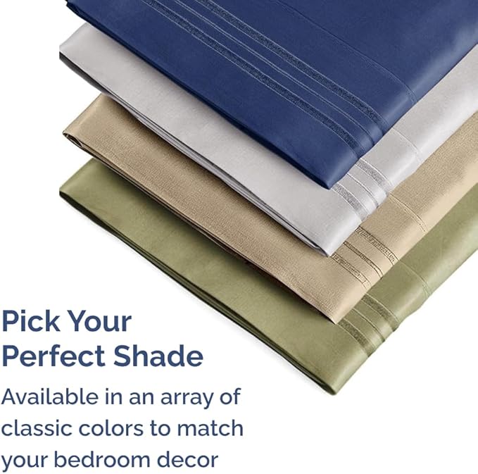 King Pillow Cases Set of 2 - Ultra Soft Hotel Quality Pillowcase Covers - Comfy, Cozy & Wrinkle Free - Shrinkage, Stain & Fade Resistant - Machine Washable Pillow Protectors - 2 Piece Set - Sage Green