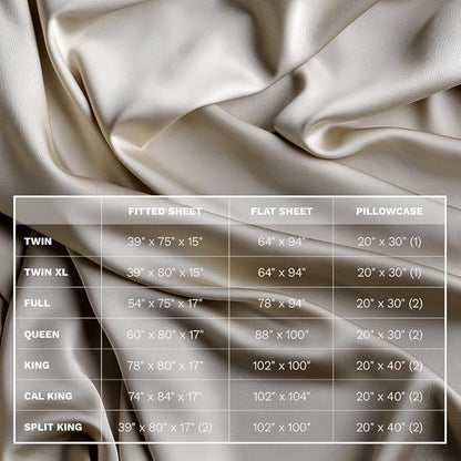 LUXOME Luxury Sheet Set | 100% Rayon (Viscose) from Bamboo | California King - Dune | Deep Pockets | 4-Piece Set (Fitted, Flat, 2 Pillowcases)
