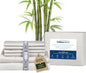 Therapedic 1000TC King 6-Piece Sheet Set - 100% Organic Rayon Derived from Bamboo Blend with Cooling Fiber, Ideal for Hot Sleepers - 16" Deep Pocket Fitted Sheet, Bonus Pillowcases - Ivory