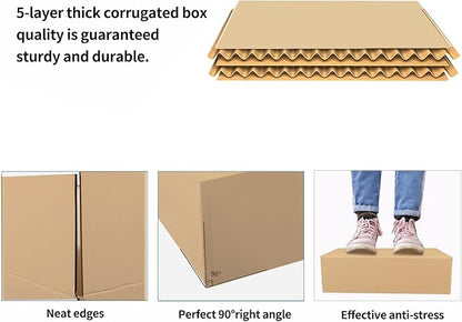 36Pcs Shipping Boxes,8x6x6 & 9x6x4 & 10x7x5 Mix and match Small Shipping Boxes,3 Sizes 12PCS Each shoe boxes cardboard.