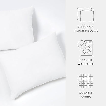 Fern and Willow King Size Bed Pillows - Set of 2, 36"x20" - Luxurious Ultra-Soft Cooling Pillow - Hotel Quality, Down Alternative Fill - Ideal Gift for Side, Back & Stomach Sleepers