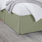 Twin Bed Skirt, Luxury 15 Inch Drop Sage Pleated Bed Skirt, Double Brushed Microfiber, Box Pleat Design, Wrinkle & Fade Resistant, Easy Fit Tailored Bedskirt for Twin Size Beds