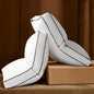 Firm Goose Feather Down Pillow King Size Set of 2, Down Surrounded Hotel Collection Bed Pillows for Sleeping with 3 Inch Gusset, 2 Pack, Fluffy Plush for Side Sleepers 20x36 in.