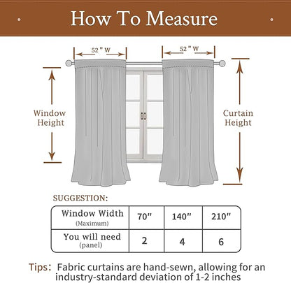 LAMIT Velvet Curtains for Living Room 96 Inches Long, Mid Century Thermal Blackout Curtains Room Darkening Back Tab and Rod Pocket Panels for French Country, 2 Panels, Bronze Brown, 52 x 96 Inch