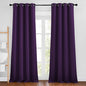 NICETOWN Royal Purple Room Darkening 102 inch Curtains, Grommet Thermal Curtains Weighted Window Treatments for Living Room/Farmhouse, W46 x L102, 2 Panels