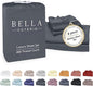 Bella Coterie Luxury Bamboo Viscose Cal King Size Sheet Set | 100% Organically Grown | Ultra Soft | Cooling for Hot Sleepers | 18" Deep Pocket [Charcoal Grey]
