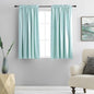 DONREN 48 Inch Curtains for Boy's Room - Room Darkening Thermal Insulated Window Drapes with Rod Pocket for Short Windows (2 Panels,52 x 48 Inch,Aqua)