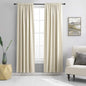 DONREN 2 Panels 84 inch Length Cream Beige Blackout Curtain Panels for Bedroom - Rod Pocket Room Darkening Thermal Insulated Curtains for Living Room (52 x 84 Inches Long)