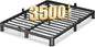 4 Inch King Heavy Duty 3500 lbs Bed Frame with Round-Corner Legs & Anti-Squeak Design – Quick Assembly Metal Platform, No Box Spring Needed