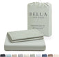 Bella Coterie Luxury Bamboo Viscose California King Size Duvet Cover Set | 100% Organically Grown | Corner Ties | Ultra Soft | Cooling | Two Pillow Shams | 106 x 94 | No Insert [Sea Glass]