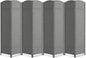 8 Panel Room Divider,6Ft Folding Privacy Screen,Tall - Extra Wide Foldable Panel Partition Wall Divider with Diamond Double-Weaved Hand-Woven Design Room Screen Divider