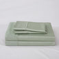 Linen World Cooling Bed Sheets Set Full Size,100% Organically Grown Viscose Sheets,Deep Pocket Up to 16",4 Pieces Silky Soft,Breathable Bedding Sheets & Pillowcases(Sage Green,Full)