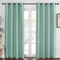 NICETOWN Blackout Curtains 84 Inch Length, Thermal Insulated Room Darkening Drapes Grommet Window Covering for Living Room Bedroom (W52 x L84 Inch, 1 Panel, Aqua Blue)
