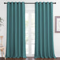 NICETOWN Blackout Curtain Drape for Bedroom - Light Reducing Thermal Insulated Solid Grommet Room Darkening Window Curtain 90 inches Long for Living Room (Sea Teal, 1 Piece, W66 x L90)