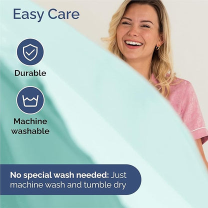 King 6 Piece Sheet Set - Cooling, Comfy & Breathable - Hotel Luxury Bedding, Includes Fitted Sheet for Women, Men, Kids and Teens - 1 Flat, 1 Fitted Sheet, 4 Pillowcases with Deep Pockets - Spa Blue