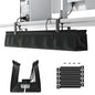 No Drill Under Desk Cable Management Tray - 36" Clamp/Screw Desk Cord Management, Premium Fabric Cable Racyway for Office & Home