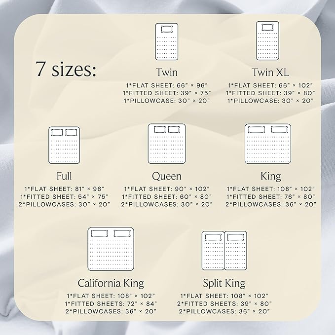 LuxClub 5 PC Sheet Set Bed Sheets Deep Pockets 16" Eco Friendly Wrinkle Free Cooling Machine Washable Hotel Bedding Silky Soft - Baby Blue Split King