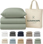 Egyptian Cotton Twin XL Size Sheets Set, Mineral