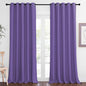 NICETOWN Patio Blackout Curtain Panels - Extra Wide Sliding Door Thermal Insulated Drape, Privacy Room Divider Curtain for Bedroom Office (Lilac Purple, 66 x 118 Inch Long)