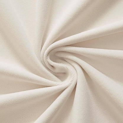 Joydeco Velvet Curtains White Blackout Curtains Thermal Insulated 63 inches Long Window Curtains Super Soft Room Darkening Drapes for Bedroom Living Room Elegant Rod Pocket 2 Panels Cream White
