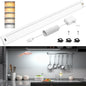 WOBANE 16.5 inch Under Cabinet Lighting,5 Color Settings,Under Counter Lights for Kitchen,Hand Wave Activated,Touchless for Cabinet,Shelf,Under Desk,Color Tunable 2700K to 6000K,Dimmable,White,1000LM