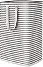 Lifewit Laundry Hamper Large Collapsible Laundry Basket, Freestanding Waterproof Clothes Hamper Storage with Easy Carry Handles for Clothes in Bedroom Bathroom College Dorm for Adults, Black, 80L