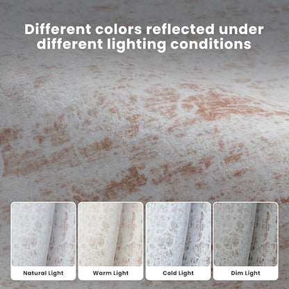 8x10 Washable Area Rugs for Living Room,Bedroom,Dining Room- Modern Abstract Large Area Rugs with Non Slip Rubber Backing,Soft Low Pile Neutral Light Pink Carpet for Nursery Dorm Kids Playroom