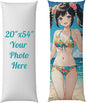 Custom Body Pillow, Body Pillow Case, Double-Sided Design, Custom Pillows with Picture, for Birthdays, Valentine's Day, Christmas, Wedding Anniversaries（54in*20in）