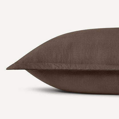 Amazon Basics Brushed Microfiber Comforter Set, Extra Soft with Natural Texture, 2-Piece, Twin/Twin XL, Brown