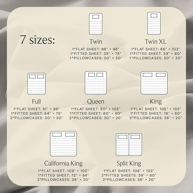 LuxClub 4 PC California King Sheet Set, Deep Pockets Wrinkle Free Cooling Bed Sheets Hotel Bedding for Women, Men, Includes 1 Fitted Sheet, 1 Flat Sheet and 2 Pillowcases-Light Taupe