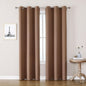 ChrisDowa Blackout Curtains 72 inches Long for Bedroom - 2 Panels Set Grommet Thermal Insulated Room Darkening Curtains for Living Room (Cappuccino, 42 x 72 Inch)