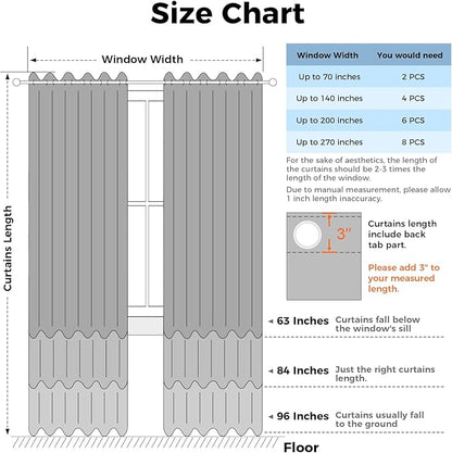 Star Blackout Curtains for Bedroom - Rainbow, 96 Inches Long, 2 Panels - Blue, Purple & Pink
