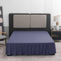 Navy Blue Bed Skirt King Size Ruffled Bed Skirt with Split Corners, King Bed Skirt 12 Inch Drop, King Size Bed Skirt Grey for Ruffled Bed Skirt with Split Corners, Bed Skirt King Size