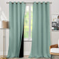 BGment Frosty Green Blackout Curtains 95 Inches Long 2 Panels Set for Living Room, Thermal Insulated 100% Light Blocking Curtains & Drapes, Grommet Soundproof Curtains for Bedroom Window, Each 52 Wide