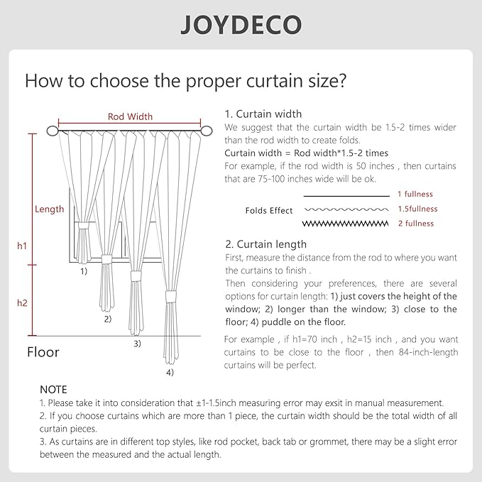 Joydeco Customized Curtains, 100% Blackout Curtains for Bedroom and Living Room, Heavy Duty Luxury Thermal Insulated Red Velvet Curtains Rod Pocket & Back Tab 1 Panel, Custom Size