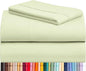 LuxClub 3 PC Twin Sheet Set, Deep Pockets Wrinkle Free Cooling Bed Sheets Hotel Bedding for Women, Men, Kids & Teens, Includes 1 Fitted Sheet, 1 Flat Sheet and 1 Pillowcase-Silky Soft Sage Green