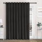 Macochico Extra Wide 100% Blackout Chenille Curtains 100" Wx102 L Thermal Curtain for Sliding Door Room Divider Living Room Bedroom Hotel Charcoal Grey Blackout Drapes Grommet with Tieback 1 Panel