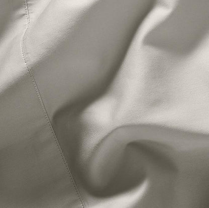 BOLL & BRANCH Signature Hemmed Sheet Set - Twin XL, Pewter - Luxury 100% Organic Cotton - Includes 1 Flat, 1 Fitted, 2 Pillowcases - Buttery Soft
