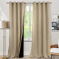BGment Sand Blackout Curtains 95 Inches Long 2 Panels Set for Living Room, Thermal Insulated 100% Light Blocking Curtains & Drapes, Grommet Soundproof Curtains for Bedroom Window, Each 52 Wide