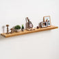 fuqing Live Edge Floating Shelves for Wall 48 inch, 8 Inch Deep Solid Elm Wood Floating Wall Shelves - Rustic Wooden Shelves with Invisible Brackets for Living Room Bedroom Kitchen, 1 Pack, Natural