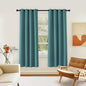 NICETOWN Room Darkening Curtain for Living Room - Energy Saving Thermal Insulated Grommet Room Darkening Curtain/Drape for Bedroom (1 Panel, 46 by 72, Sea Teal)