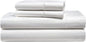 Lane Linen White Queen Sheet Set - 100% Cotton Striped Sheets for Queen Size Bed, Satin Soft Luxury Striped Sheets Queen Size, Deep Pocket Fitted Sheets - 4 PC Bedding Sheets & Pillowcases Set - White