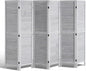 VEVOR Wood Room Divider, 6 Panel Wood Folding Privacy Screen, 66.9 Inches Tall Indoor Louvered Wooden Partition, Portable Decoration Screen, for Room Separation, Home, Office, Restaurant & Bedroom