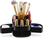 Masirs Small Rotating Makeup Organizer - Mini Yet Spacious Cosmetic Storage Solution with Multiple Compartments - The Perfect Spinning Make-Up Caddy for Vanity or Bathroom Counter (Square - Black)