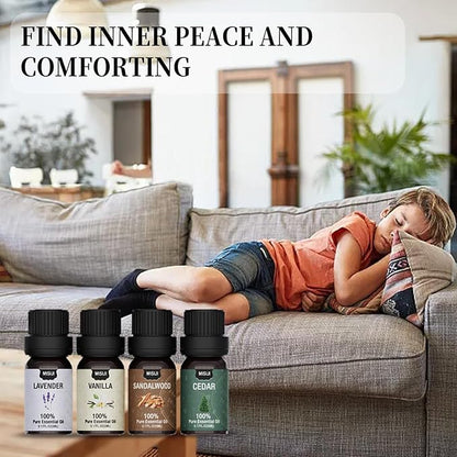 Essential Oils Set Top 12 Aromatherapy-Essential Oils for Diffuser for Home,Air Freshening Diffuser Oils Scents for Aromatherapy,Laundry,Candle&Soap Making,Humidifiers 12 X 5ML