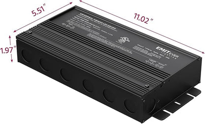 EMITEVER Dimmable Led Driver, 500W AC 110V-277V to DC 24V Transformer, 5-in-1 Dimming: ELV/MLV/TRIAC / 0-10V / 1-10V / 10V PWM/Potentiometer, Waterproof IP67 and UL Listed