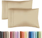 King Pillow Cases Set of 2 - Ultra Soft Hotel Quality Pillowcase Covers - Comfy, Cozy & Wrinkle Free - Shrinkage, Stain and Fade Resistant - Machine Washable Pillow Protectors - 2 Piece Set - Beige